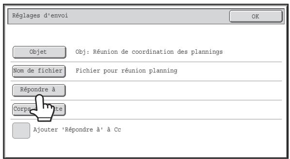 SHARP MX 2314 - Pour modifier le nom du fichier, appuyez sur la touche [nom de fichier] - 1
