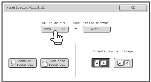 SHARP MX 2314 - Sélectionnez le mode et affichez l'écran des réglages de l'image. - 1