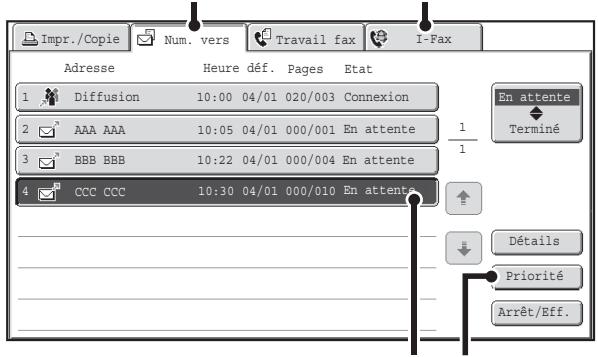 SHARP MX 2314 - ATTRIBUTION D'UNE PRIORITÉ À UN TRAVAIL DE TRANSMISSION - 2