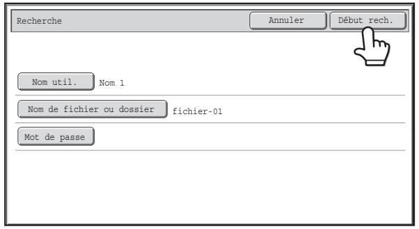 SHARP MX 2314 - Recherche à l'aide du nom du fichier ou du dossier. - 1