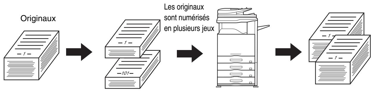 SHARP MX 2314 - Trier les copies d'un nombre important d'originaux en deuxieme - 1