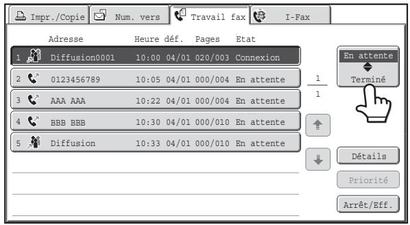 SHARP MX 2314 - Renvoyer les données vers les adresses de diffusion ayant échoué - 2