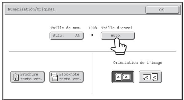 SHARP MX 2314 - Sélectionnez le mode et affichez l'écran des réglages de l'image. - 1