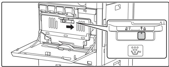 SHARP MX 2314 - Remettre en place le récapitulateur de toner dans la machine. - 1