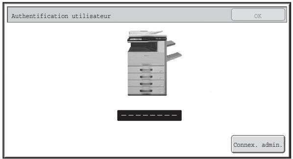 SHARP MX 2314 - AUTHENTIFICATION PAR NUMÉRO D'UTILISATEUR - 1