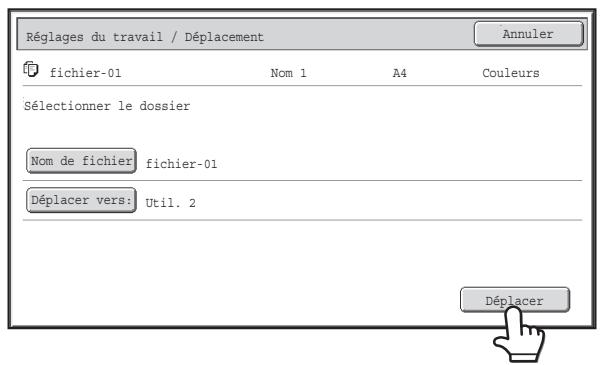 SHARP MX 2314 - Sélectionnez le dossier de destination. - 1