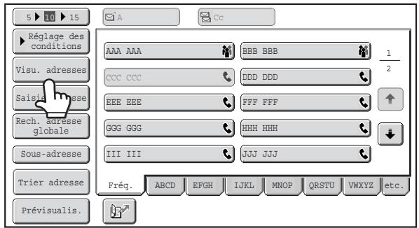 SHARP MX 2314 - Saisissez le numéro de télecopie de destination. - 4