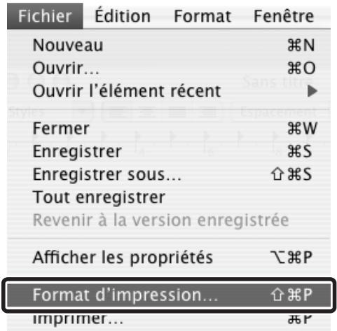 SHARP MX 2314 - Selection des parametres PAPIER - 1