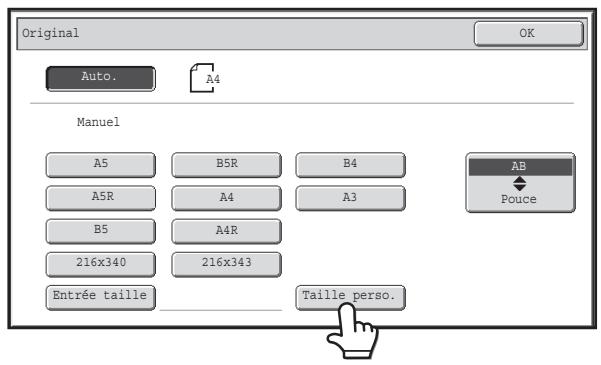 SHARP MX 2314 - Enregistrement des formats d'originaux (modification/effacement) - 1