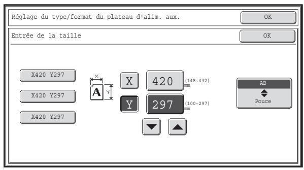 SHARP MX 2314 - Entrez le format de papier du plateau d'alimentation. - 1