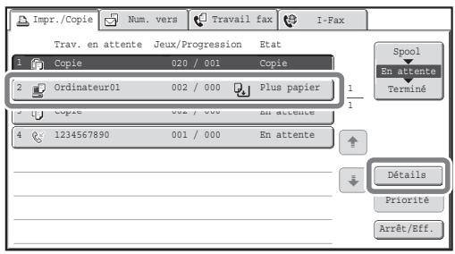 SHARP MX 2314 - Vérifiez les détails du travail. - 1