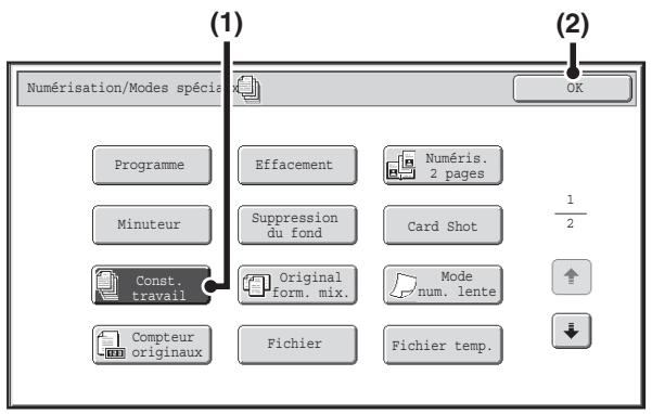 SHARP MX 2314 - Sélectionnez les modes spéciaux. - 1
