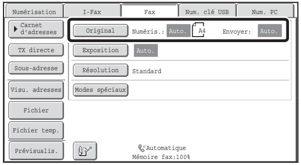 SHARP MX 2314 - Indication des FS de numerisation et d'envoi (agrandissement/réduction) - 1