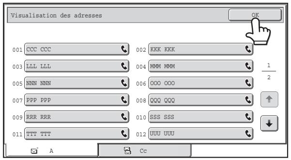 SHARP MX 2314 - Appuyez sur la touche [visu. adresses]. - 1