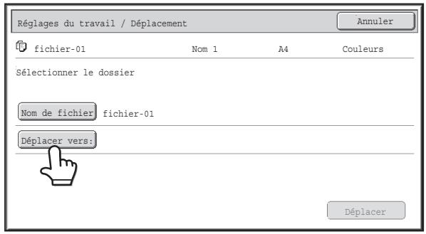SHARP MX 2314 - Deplacement d'un fichier enregistre - 2