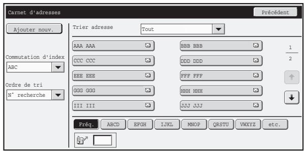 SHARP MX 2314 - Carnet d'adresses - 1