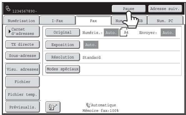 SHARP MX 2314 - Saisie d'une pause entre les chiffres du numéro - 1