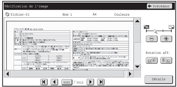 SHARP MX 2314 - Verification de l'image d'un fichier enregistre - 3