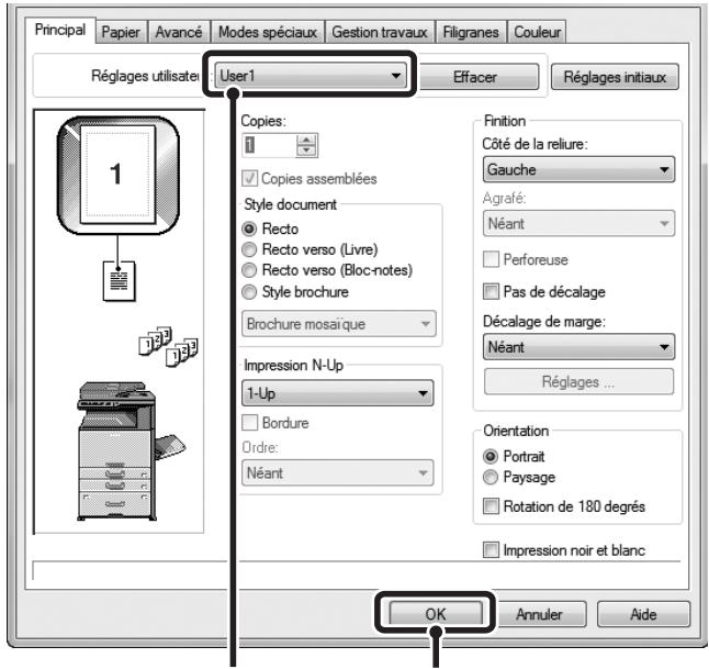 SHARP MX 2314 - UTILISATION DES RÉGLAGES SAUVEGARDÉS - 3