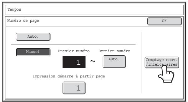 SHARP MX 2314 - Sélectionnez les réglages de la fonction numéro de page. - 2