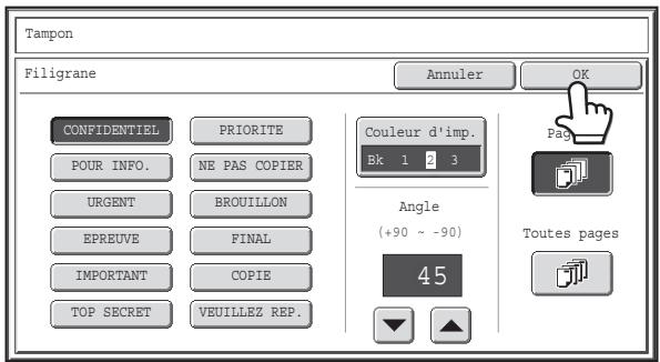 SHARP MX 2314 - Appuyez sur la touche [couleur d'impression] et sélectionnez la couleur et le niveau de densité. - 4