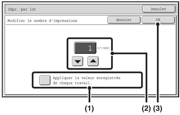 SHARP MX 2314 - Pour définir le nombre de copies, appuyez sur la touche [chgt nb impr.] - 1