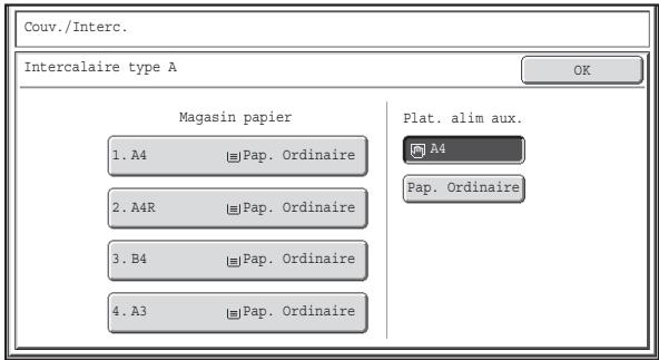 SHARP MX 2314 - Sélectionnez les paramètres d'insertion. - 1