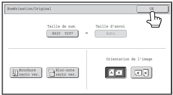SHARP MX 2314 - Entrez la taille de numérisation (taille de l'original). - 2