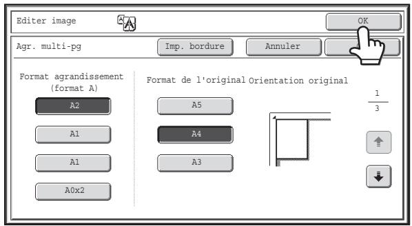 SHARP MX 2314 - Spécifiez le format d'agrandissement et le format de l'original. - 1