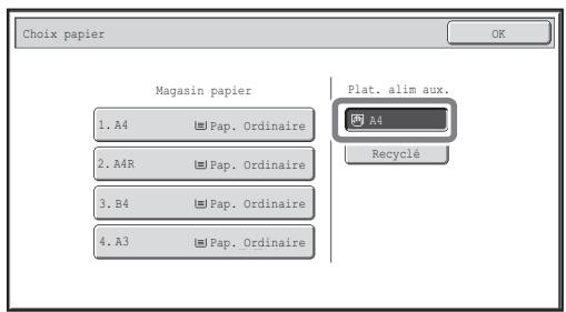 SHARP MX 2314 - Sélectionnez le plateau d'alimentation auxiliaire. - 2