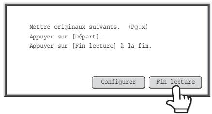 SHARP MX 2314 - Si l'original était placé sur la vitre d'exposition, remplacez-le par l'original suivant puis appuyez sur la touche [couleur] ou [NOIR et BLANC]. - 2