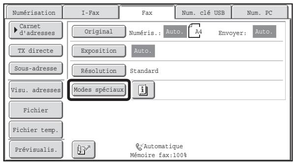SHARP MX 2314 - Réglages des modes spéciaux - 1
