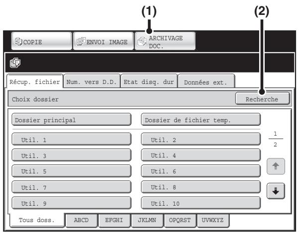SHARP MX 2314 - Recherche d'un fichier enregistre - 4