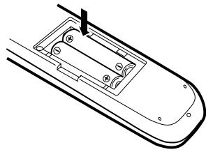 KENWOOD KRF-V5050D - Loading the batteries - 2