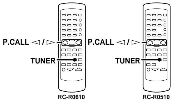 KENWOOD KRF-V4550D - Receiving preset stations in order (P.CALL) - 1