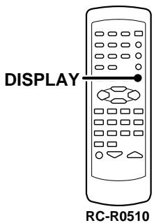 KENWOOD KRF-V4550D - Using the DISPLAY key - 2