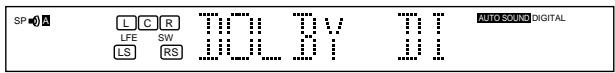 KENWOOD KRF-V5030D - When the DOLBY DIGITAL signal is input: - 1