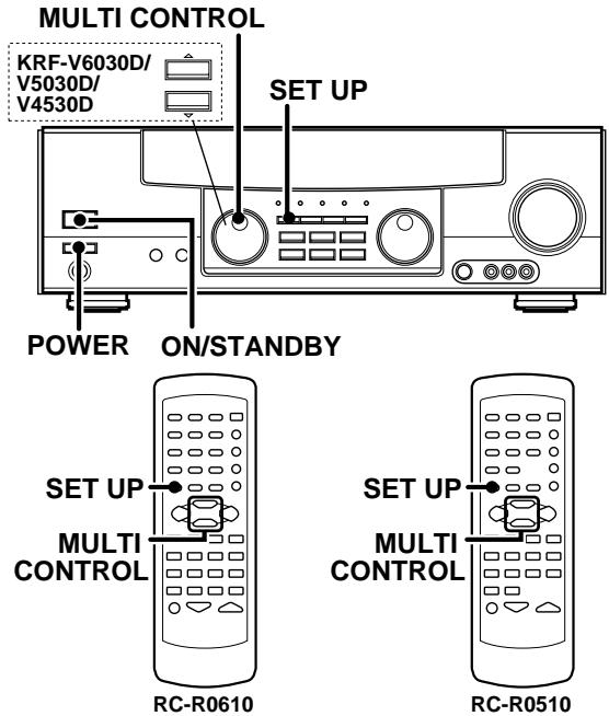 KENWOOD KRF-V5030D - Speaker settings - 1