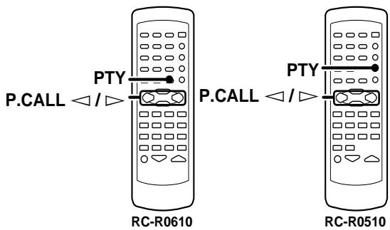 KENWOOD KRF-V5030D - Tuning by program type (PTY search) - 1
