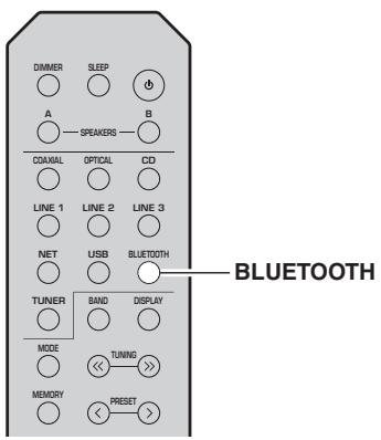 YAMAHA R-S202D - Raccordement d'un dispositif bluetooth (jumelage) - 1