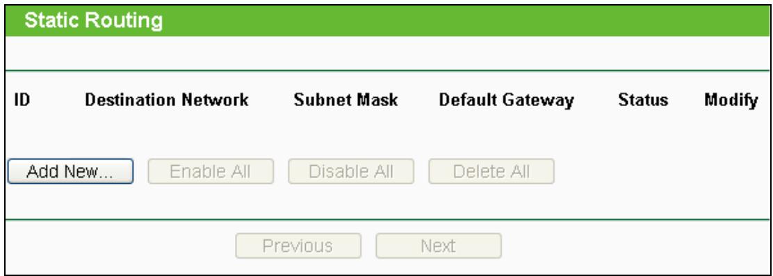 TP-LINK TL-WA801ND - Static Routing List - 1