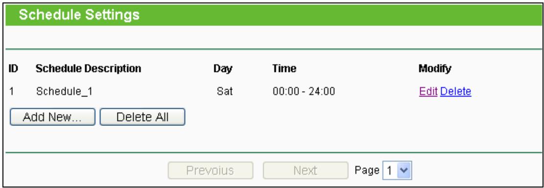 TP-LINK TL-WA801ND - Schedule - 1