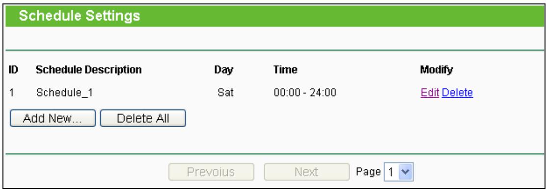 TP-LINK TL-WA801ND - Schedule - 1