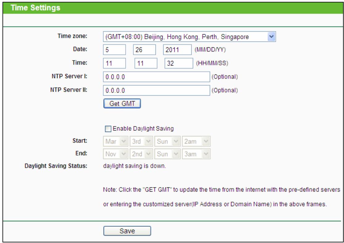 TP-LINK TL-WA801ND - Time Setting - 1