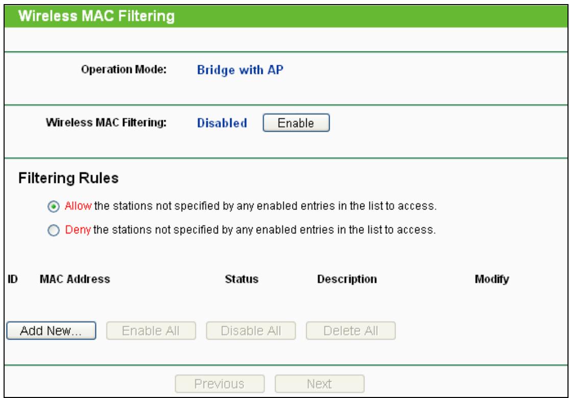 TP-LINK TL-WA801ND - Wireless MAC Filtering - 1
