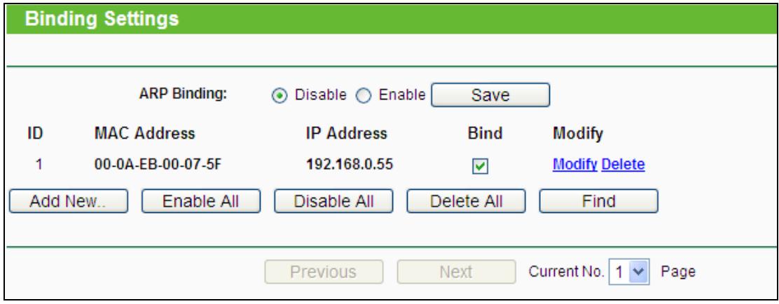 TP-LINK TL-WA801ND - Binding Settings - 1