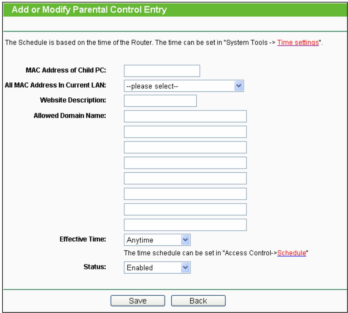 TP-LINK TL-WA801ND - 5.10Parental Control - 2