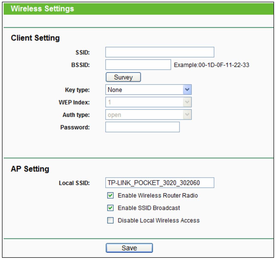 TP-LINK M7350 - Wireless Settings - 1