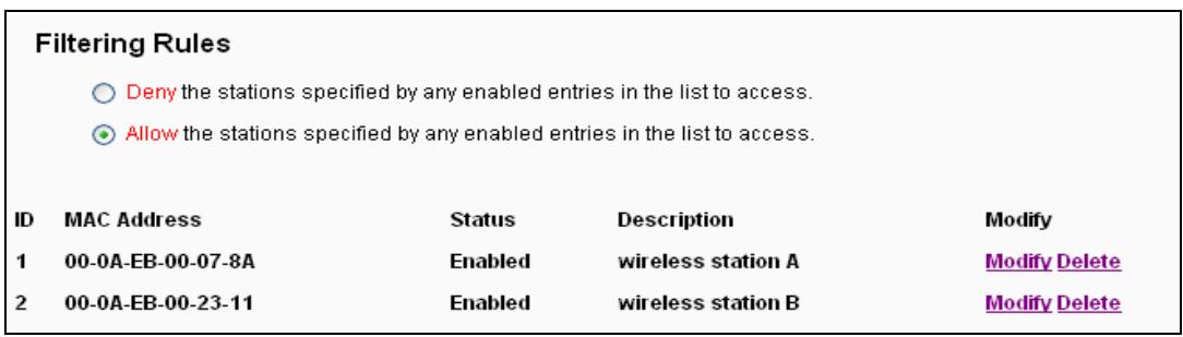 TP-LINK M7350 - To add a MAC Address Filtering entry, follow these instructions: - 1