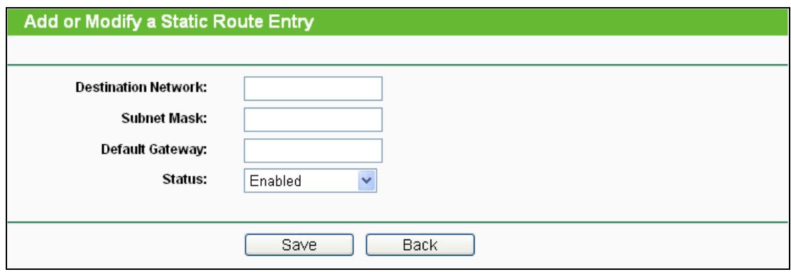 TP-LINK TL-MR3020  -  TL-MR3040 - To add static routing entries: - 1